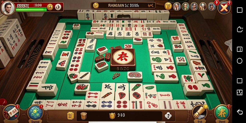 Tampilan gameplay Mahjong yang menarik di 555ZK.