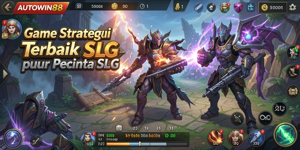 Tangkapan layar gameplay SLG AUTOWIN88 yang menampilkan aksi strategis.