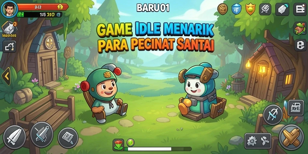 Screenshot game BARU01 menunjukkan gameplay Idle yang seru dan menenangkan.