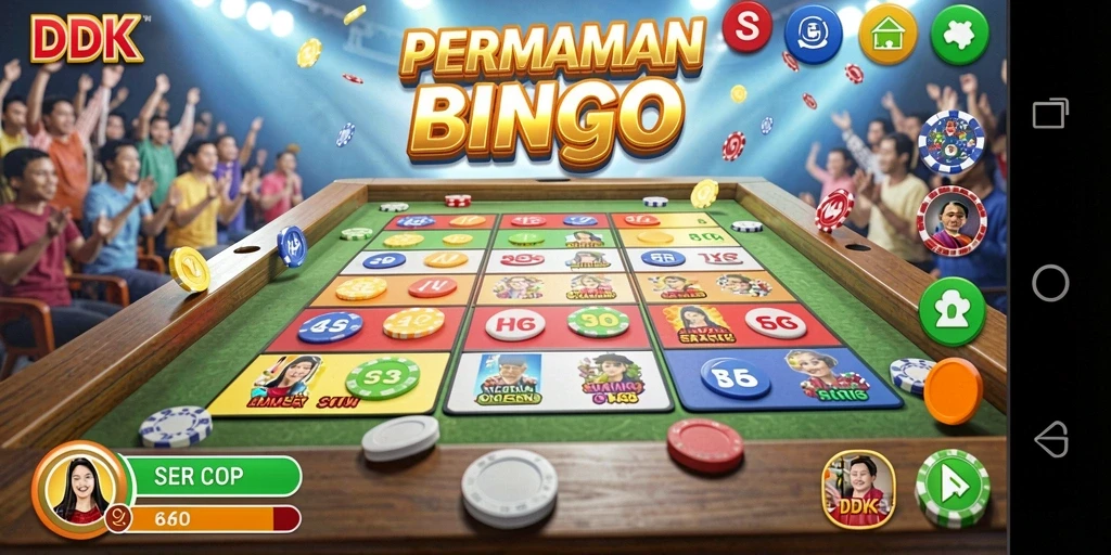 Screenshot gameplay DKK yang menunjukkan aksi seru dalam permainan Bingo.