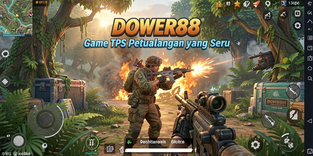 Tampilan gameplay DOWER88 yang seru dan menantang.