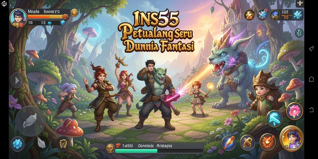 Gameplay <strong>INS55</strong> menampilkan petualangan epik di dunia fantastis.