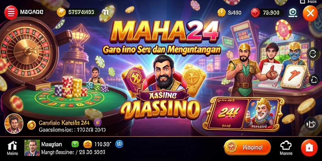 Tampilan gameplay seru dan interaktif di MAHA24.