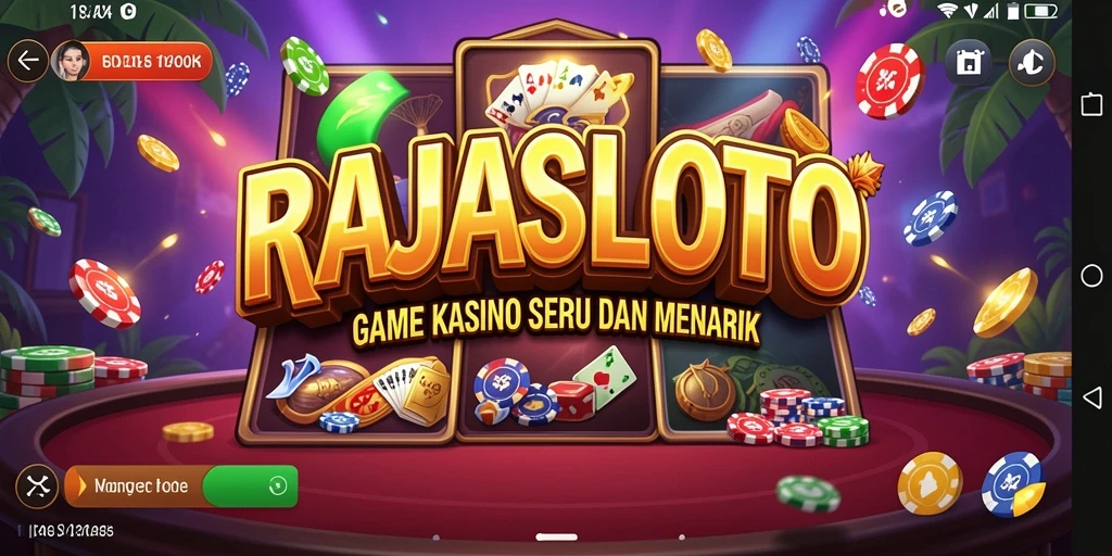 Tangkapan layar gameplay RAJASLOTO yang menampilkan pengalaman Kasino yang mengasyikkan.