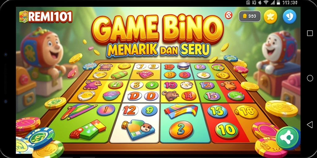 Tampilan menarik dan seru dari gameplay Bingo di REMI101.