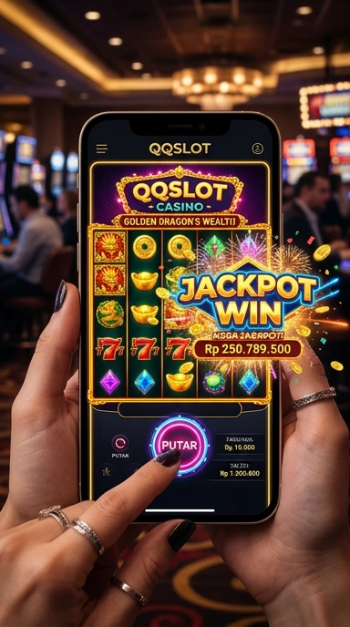 Tampilan utama aplikasi qqslot yang user-friendly.